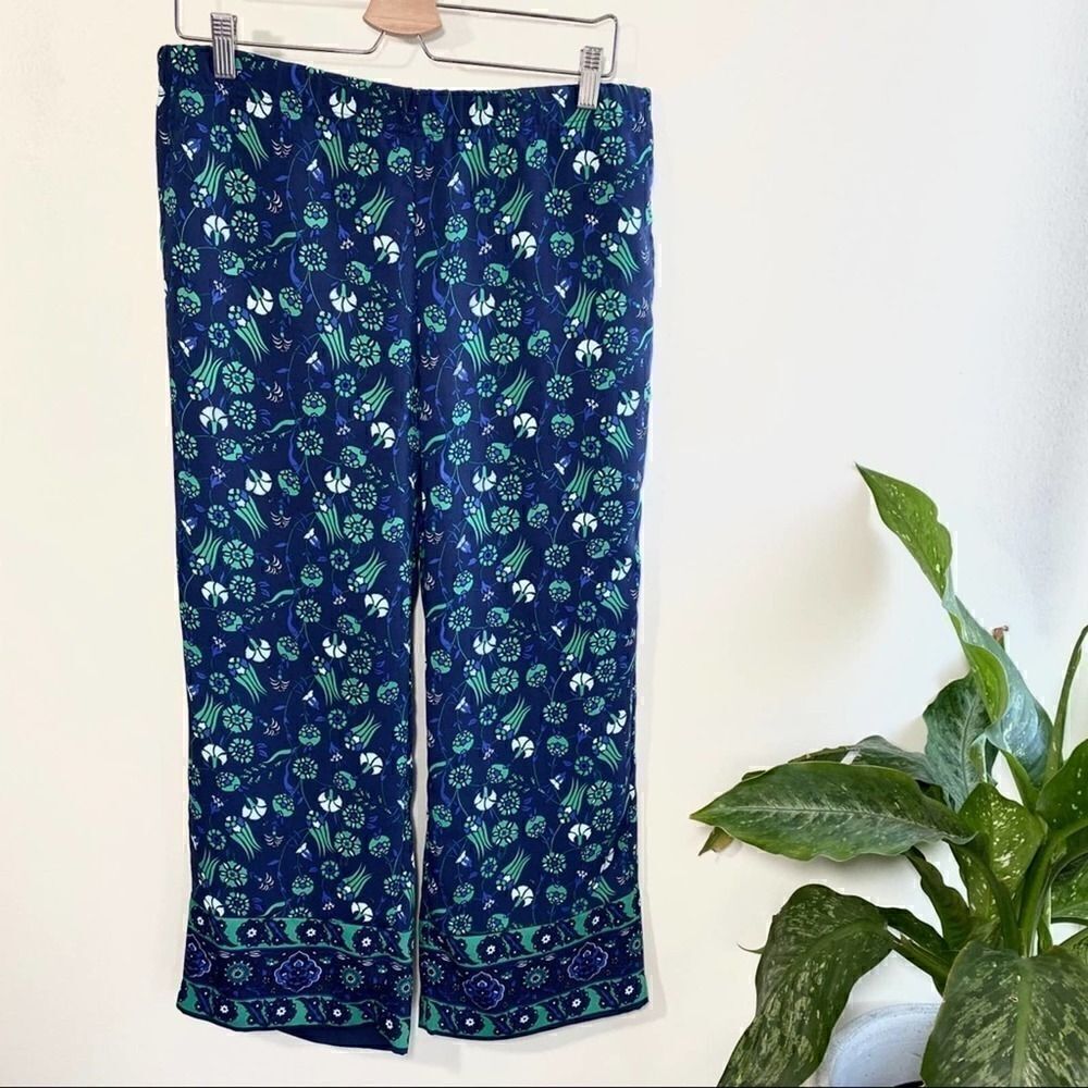‎Liz Claiborne career printed wide leg pull on pant
